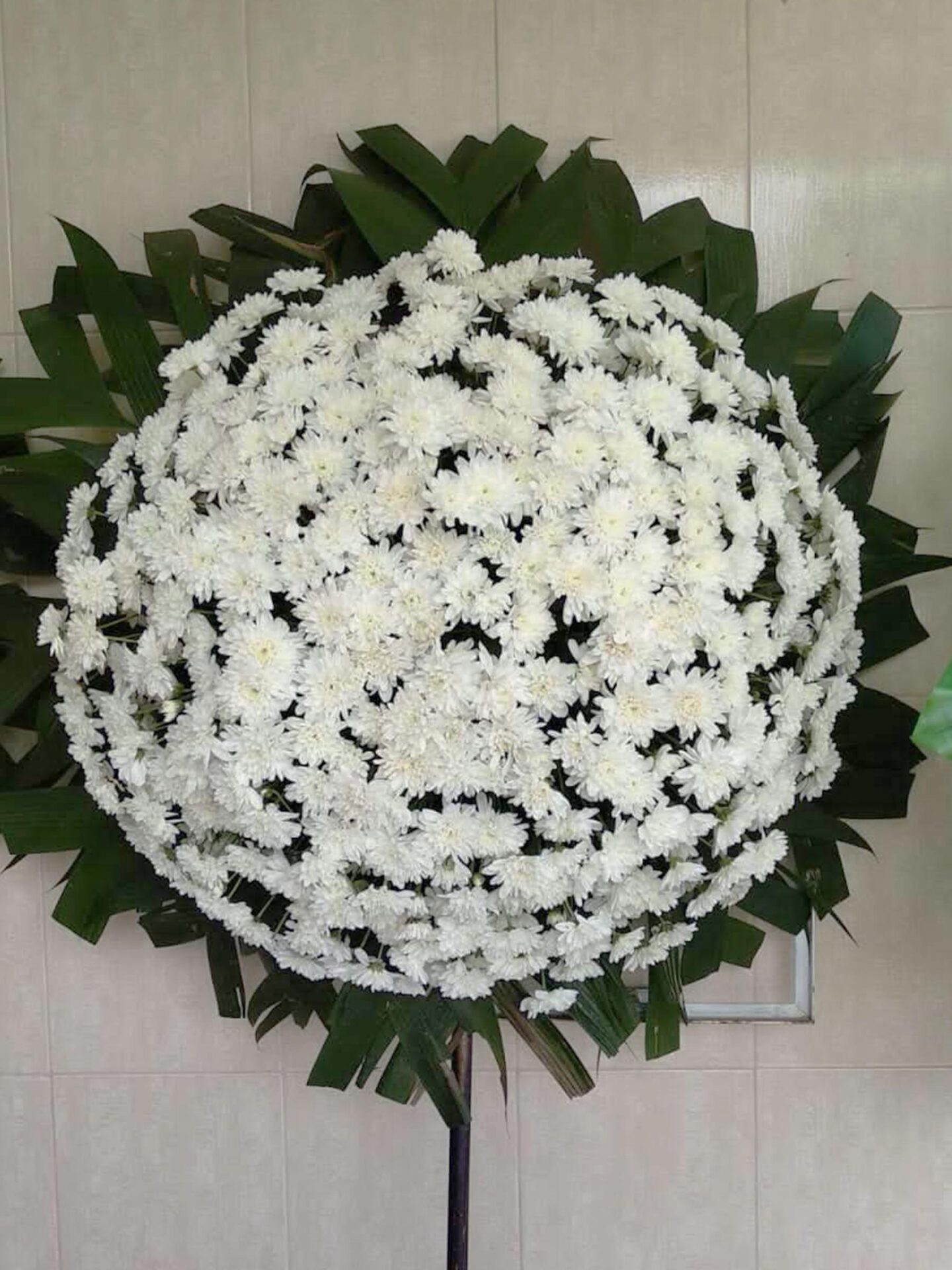 Coroa de Flores Padrão Branca