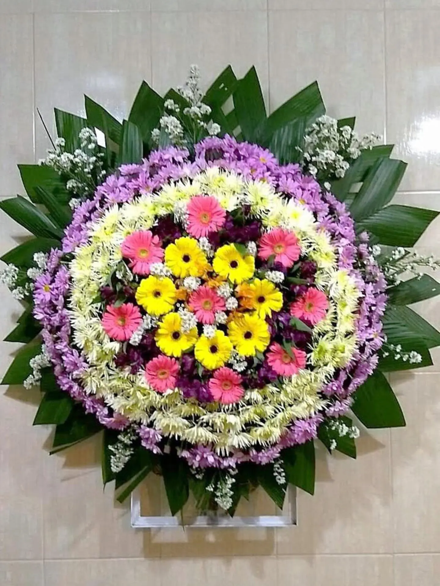 Coroa de Flores Padrão Colorida 1