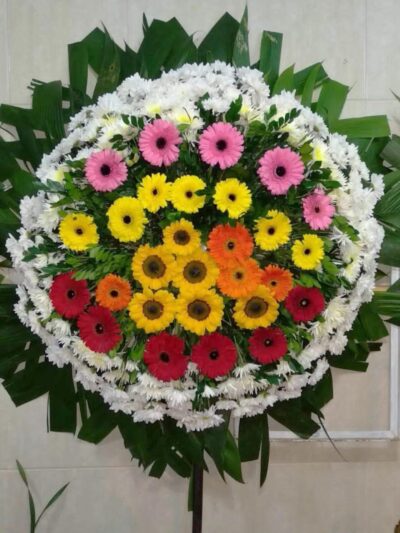Coroa de Flores Padrão Colorida 3