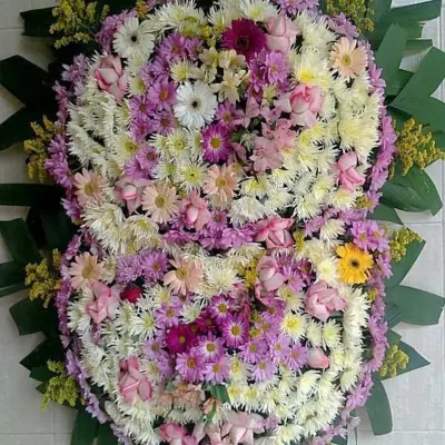 Coroa de Flores Dupla Color