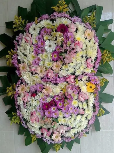 Coroa de Flores Dupla Color